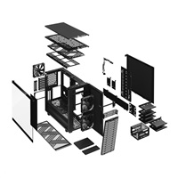 FRACTAL DESIGN skříň Define 7 Light Tempered Glass Midi Tower, černá, bez zdroje