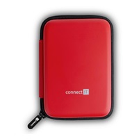 CONNECT IT HardShellProtect pevné skořepinové ochranné pouzdro na 2,5" HDD, červená