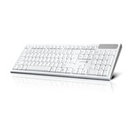 CONNECT IT Multimediální bezdrátová klávesnice, (+2x AAA baterie zdarma), CZ + SK verze, bílá
