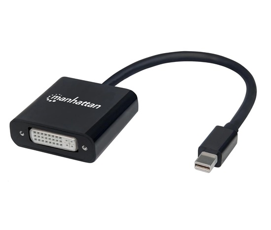 MANHATTAN Adapter mini DP na DVI-I, aktivní, černá