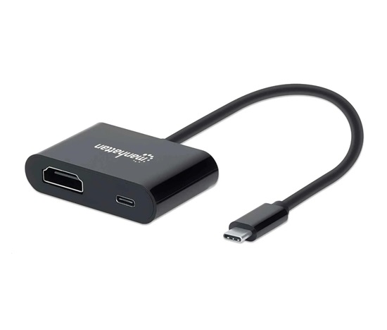 MANHATTAN Adapter USB-C na HDMI, 4K@60Hz, černá