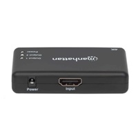 MANHATTAN Splitter HDMI 2 porty, 4K@30Hz, černá