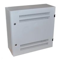 XtendLan 19" nástěnný vertikální rozvaděč 2U+4U 540x200, perforované dveře, 2x zámek, šedý