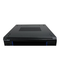 XtendLan 19" stojanový rozvaděč 42U 600x800, nosnost 500kg, skleněné dveře, plná záda, kolečka,černý