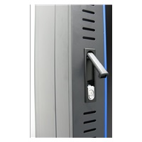 XtendLan 19" stojanový rozvaděč 42U 600x800, nosnost 500kg, skleněné dveře, plná záda, kolečka,černý