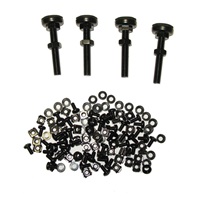 XtendLan 19" stojanový rozvaděč 42U 600x800, nosnost 500kg, skleněné dveře, plná záda, kolečka,černý