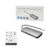 i-tec USB-C Metal Nano 3x Display Docking Station, Power Delivery 100 W
