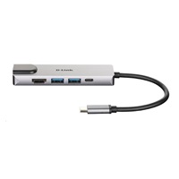 D-Link DUB-M520 5-in-1 USB-C Hub with HDMI/Ethernet and Power Delivery