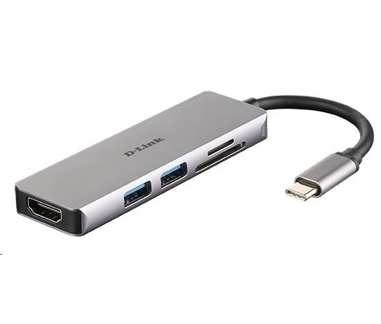 D-Link DUB-M530 5-in-1 USB-C Hub with HDMI and SD/microSD Card Reader