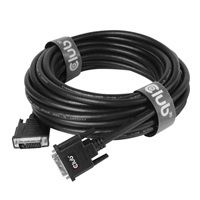 Club3D kabel DVI-D Dual Link (24+1), 10m, Bidirectional, 28 AWG