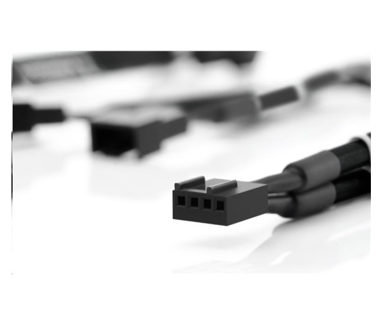 NOCTUA NA-SYC1.black- sada 3 ks prodlužovacích kabelů pro 4pin ventilátory, černá