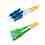XtendLan duplexní patch kabel SM 9/125, OS2, LC(PC)-SC(APC), LS0H, 1m