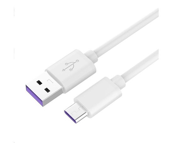 PremiumCord Kabel USB 3.1 C/M - USB 2.0 A/M, Super fast charging 5A, bílá, 1m