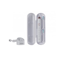 Orava Stomafresh sonický zubní kartáček, 5 režimů, cestovní pouzdro, časovač, bílá