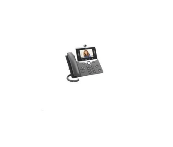 Cisco CP-8865-3PCC-K9=, VoIP telefon, 10line, 2x10/100/1000, 5" displej, Wi-Fi, kamera, Bluetooth, 2xUSB, PoE