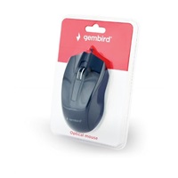 GEMBIRD myš MUS-3B-01, drátová, optická, 1000 dpi, USB, černá