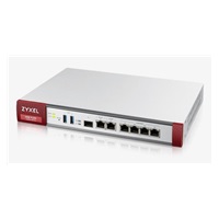 Zyxel USGFLEX200 firewall with 1-year UTM bundle, 2x gigabit WAN, 4x gigabit LAN/DMZ, 1x SFP, 2x USB