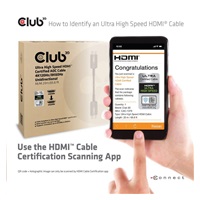 Club3D Kabel prodlužovací Ultra Rychlý HDMI™ Certifikovaný AOC kabel 8K60Hz (M/M), 4K120Hz, 20m, černá