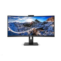 Philips MT VA LED 34" 346P1CRH/00 - VA panel, 3440x1440, HDMI, DP, USB-C, RJ45, repro, zakriven, webcam, nast vyska