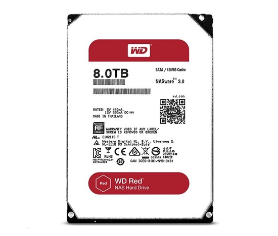 BAZAR WD RED NAS WD20EFAX 2TB SATAIII/600 256MB cache, 180MB/s