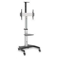 CONNECT IT Wheelie II pojízdný stojan & držák na jednu obrazovku 37" - 70", záruka 30 let, stříbrná