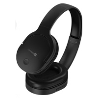 CONNECT IT bezdrátová náhlavní sluchátka, černá