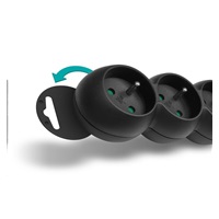 CONNECT IT prodlužovací kabel 230V, 5 zásuvek, 3 m, bez vypínače (černý)