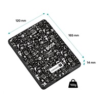 CONNECT IT pouzdro pro Amazon New Kindle 2019/2020 (10. gen.), doodle černá