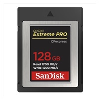 SanDisk Extreme Pro CFexpress Card 128GB, Type B, 1700MB/s Read, 1200MB/s Write