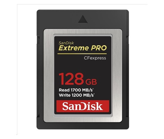 SanDisk Extreme Pro CFexpress Card 128GB, Type B, 1700MB/s Read, 1200MB/s Write