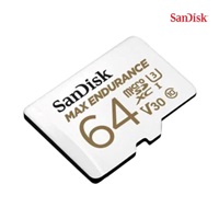 SanDisk MicroSDHC karta 64GB MAX Endurance + adaptér, 30,000 hodin