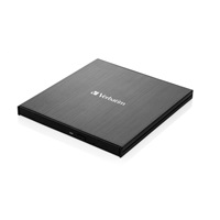 VERBATIM externí mechanika DVD-RW Rewriter USB-C, černá