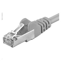PREMIUMCORD Patch kabel CAT6a S-FTP, RJ45-RJ45, AWG 26/7 5m šedá