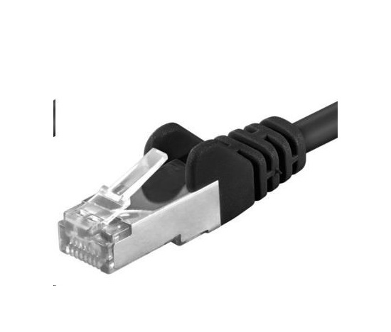 PREMIUMCORD Patch kabel CAT6a S-FTP, RJ45-RJ45, AWG 26/7 5m černá