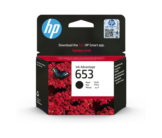 HP 653 Black Original Ink Advantage Cartridge (360 pages)