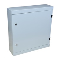 LEXI-Net 19" nástěnný vertikální rozvaděč SOHO 2U+4U 530x155, plné dveře, šedý