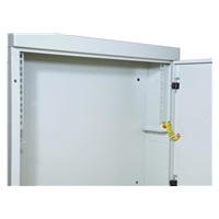 LEXI-Net 19" nástěnný vertikální rozvaděč SOHO 2U+4U 530x155, plné dveře, šedý