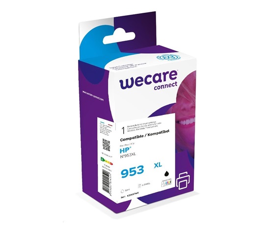 WECARE Wkład ARMOR do HP OfficeJet Pro 8218, 8710, 8720, 8730, 8740 czarny 53ml (953XL)