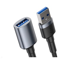 Baseus Cafule nabíjecí / datový kabel USB3.0 samec na USB3.0 samice 2A 1m, šedá