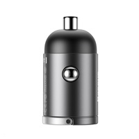 Baseus Tini Star Mini adaptér do automobilu USB-A QC 30W, šedá