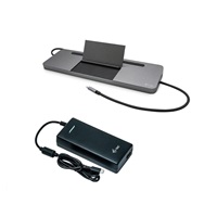 iTec USB-C Metal Ergonomic 4K 3x Display Docking Station, Power Delivery 85 W + i-tec Universal Charger 112 W
