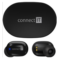 CONNECT IT True Wireless SensorTouch sluchátka do uší s mikrofonem, černá