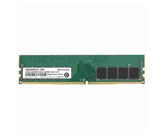 TRANSCEND DIMM DDR4 16GB 3200Mhz 1Rx8 2Gx8 CL22 1.2V