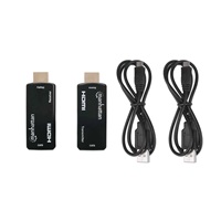 MANHATTAN HDMI Extender by Single Cat5e/6 up to 60m, Black, Retail Box