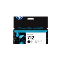 HP 712 38-ml Black DesignJet Ink Cartridge