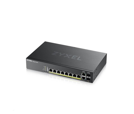 Zyxel GS2220-10HP 10-port L2 Managed Gigabit PoE Switch, 8x gigabit RJ45, 2x gigabit RJ45/SFP, PoE 180 W