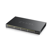 Zyxel GS2220-50HP 50-port L2 Managed Gigabit PoE Switch, 44x gigabit RJ45, 4x gigabit RJ45/SFP, 2x SFP, PoE 375W