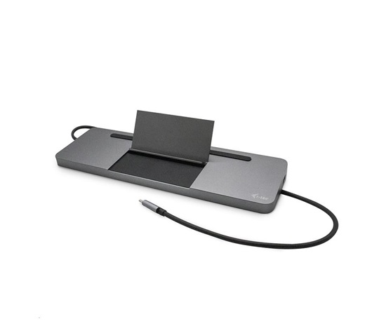 i-tec USB-C Metal Ergonomic 4K 3x Display Docking Station + Power Delivery 85 W