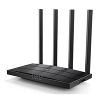 TP-Link Archer C6U OneMesh/EasyMesh WiFi5 router (AC1200, 2,4GHz/5GHz, 4xGbELAN, 1xGbEWAN, 1xUSB2.0)