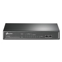 TP-Link switch TL-SF1008LP (8x100Mb/s, 4xPoE, 41W, fanless)